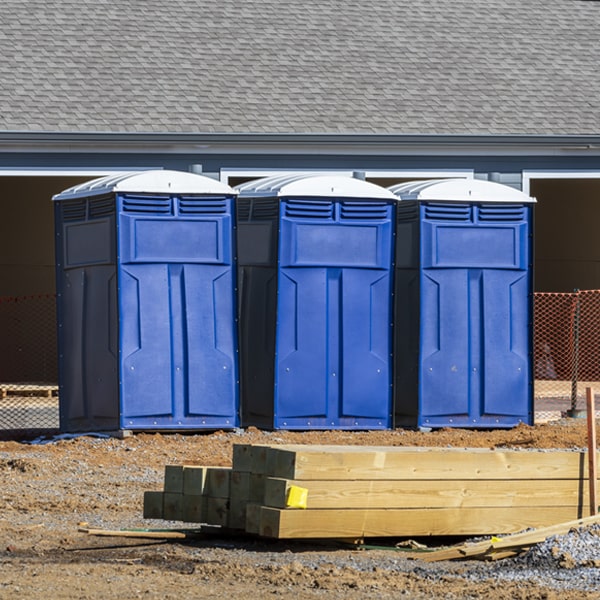 how often are the porta potties cleaned and serviced during a rental period